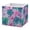 Pink and Teal Tie-dye, variant on Foldable Fabric Storage Bin Home Cubes Clothing Organizer Bins Large Collapsible Box Basket for Home Organizer Lily Motifs Pattern