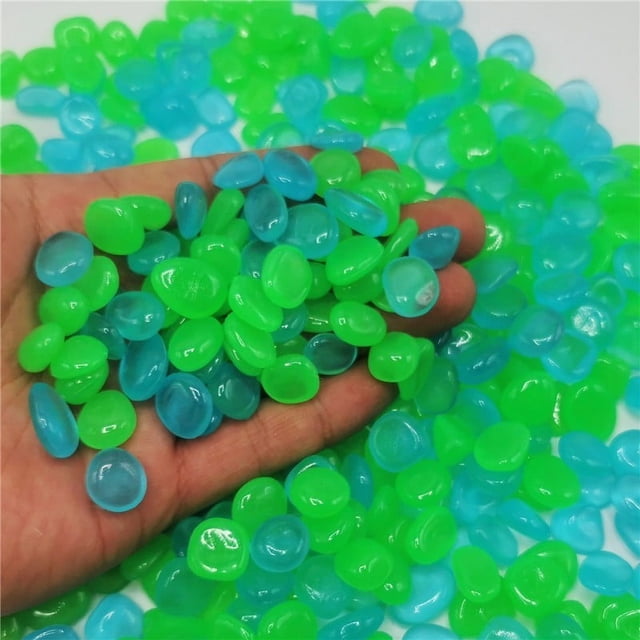 Home Decoration Luminous Aquariums The Pebbles In Decor For Garden Dark Glow 100PCS Stones Decor