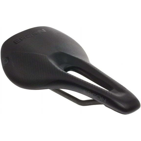 Ergon SR Pro Carbon Saddle Carbon Stealth Women's Small Medium Synthetic Cut Out