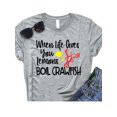 thumbnail image 1 of Anbech Crawfish Shirt for Womens Novelty Graphic Tees Summer Short Sleeve Top, 1 of 2