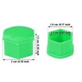 thumbnail image 2 of 20 Pcs Plastic Car Wheel Nut Lug Covers, 17mm Inner Hex Width Car Wheel Bolt Dust Cap with Removal Clip, 2 of 8