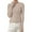 Khaki, variant on Women's Ribbed Knit Pullover Sweater, Slim Fit Soft Round Neck Top for Fall Winter, Comfortable Stretchy Casual Daily Wear, Versatile Layering Piece for Various Occasions Beige L