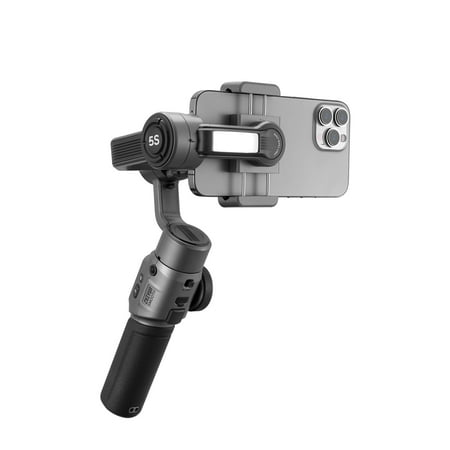 Zhiyun - Smooth 5S 3-Axis Gimbal Stabilizer Standard for Smartphones with detachable tri-pod stand - Gray