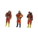 thumbnail image 5 of Figura de bombero de pie de 3 piezas, modelo Tiny People, muñeco de personaje en miniatura para hombre 28 cm naranja, 5 of 9