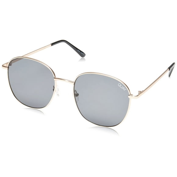 Quay Australia JEZABELL Oversized Round Sunglasses - Gold/Smoke