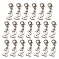 thumbnail image 2 of 20pcs Alloy 2 Shape Pendants with Lobster Clasp DIY Arabic Numeral Dangle Charms Jewelry Making Accessory for Earrings, 2 of 9