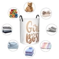 thumbnail image 6 of Bingfone Girl Boss Waterproof Foldable Laundry Hamper Bucket With Handles For Storage Bin,Clothes Hamper (Medium), 6 of 8
