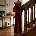 thumbnail image 5 of 2026 Christmas Indoor Decoration Long Velvet Bow With Long Streamers Large Decorative Velvet Ribbon Bow For Christmas Tree Staircase Railing Wreath Home Holiday Decor, 5 of 7