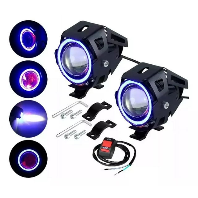 Faro Led Ojo De Ángel Para Motocicleta, 2 Unidades