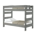 thumbnail image 2 of Plank+Beam Solid Wood Farmhouse Twin over Twin Bunk Bed for Adult, Driftwood, 2 of 5