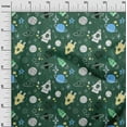 thumbnail image 3 of oneOone Polyester Spandex Teal Green Fabric Galaxy Sewing Craft Projects Fabric Prints By Yard 56 Inch Wide, 3 of 4