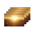 thumbnail image 4 of MKHERT Valentine Love Quotes You are My Sunshine with Lights Placemats Table Mats for Dining Room Kitchen Table Decoration 12x18 inch,Set of 4, 4 of 4