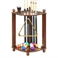 thumbnail image 1 of Hathaway Regent Corner Floor Walnut Finish Cue Rack, 1 of 6