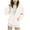 Beige, variant on Girls Hoodies Sherpa Lined Fleece Thermal Jacket Full Zip Long Sleeve Sweatshirts Gradient Color Shirts Coat,14-15Years