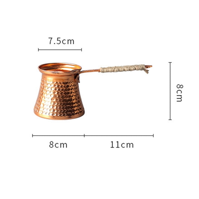 2X Turkish Coffee Pot Coffee Maker Moka Pot 3 Person 200 ML Copper Handmade High Quality Decorative Gift Accessory
