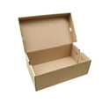 thumbnail image 6 of Kraft Paper Shoe Storage Box, Shoes Holder, DIY Assembly Case, Dustproof, Space Saving, Shoes Organizer for Living Room Home Entryway 30cmx18cmx10cm, 6 of 8