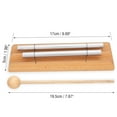 thumbnail image 1 of 2 Tone Percussion Instrument With Mallet Meditation Chimes Durable Wood Base Pleasant Sound Toy For Kids, 1 of 8