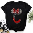 thumbnail image 3 of Ropa de verano de manga corta de Disney para niños, camisetas de algodón con estampado de letras de Minnie Mouse, camisetas de la AZ para niños, camisetas Y2k para niños y niñas, 3 of 5