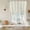 Green, variant on Gray Stripes Balloon Curtains for Bedroom/Front Door/Bathroom, Vintage Minimalist Lines Texture Tie Up Curtains 63 Inch Length Light Filtering Kitchen Curtains Shades for Windows 46"x63"