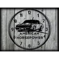 thumbnail image 1 of Large Wall Clock on Canvas Art American Horsepower Grand National GNX 12 x 16 Inch Wall Art Decor Gray, 1 of 3