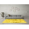 thumbnail image 3 of Ahgly Company Machine Washable Indoor Rectangle Abstract Yellow Modern Area Rugs, 5' x 7', 3 of 4