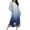 Blue, variant on Gradient Robes for Women Flower Graphic Zipper Front Bathrobe Long Sleeve House Coat Long Nightgown With Pockets Soft Loungewear