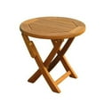thumbnail image 2 of International Caravan Royal Tahiti Round Wood Folding Table, 2 of 2