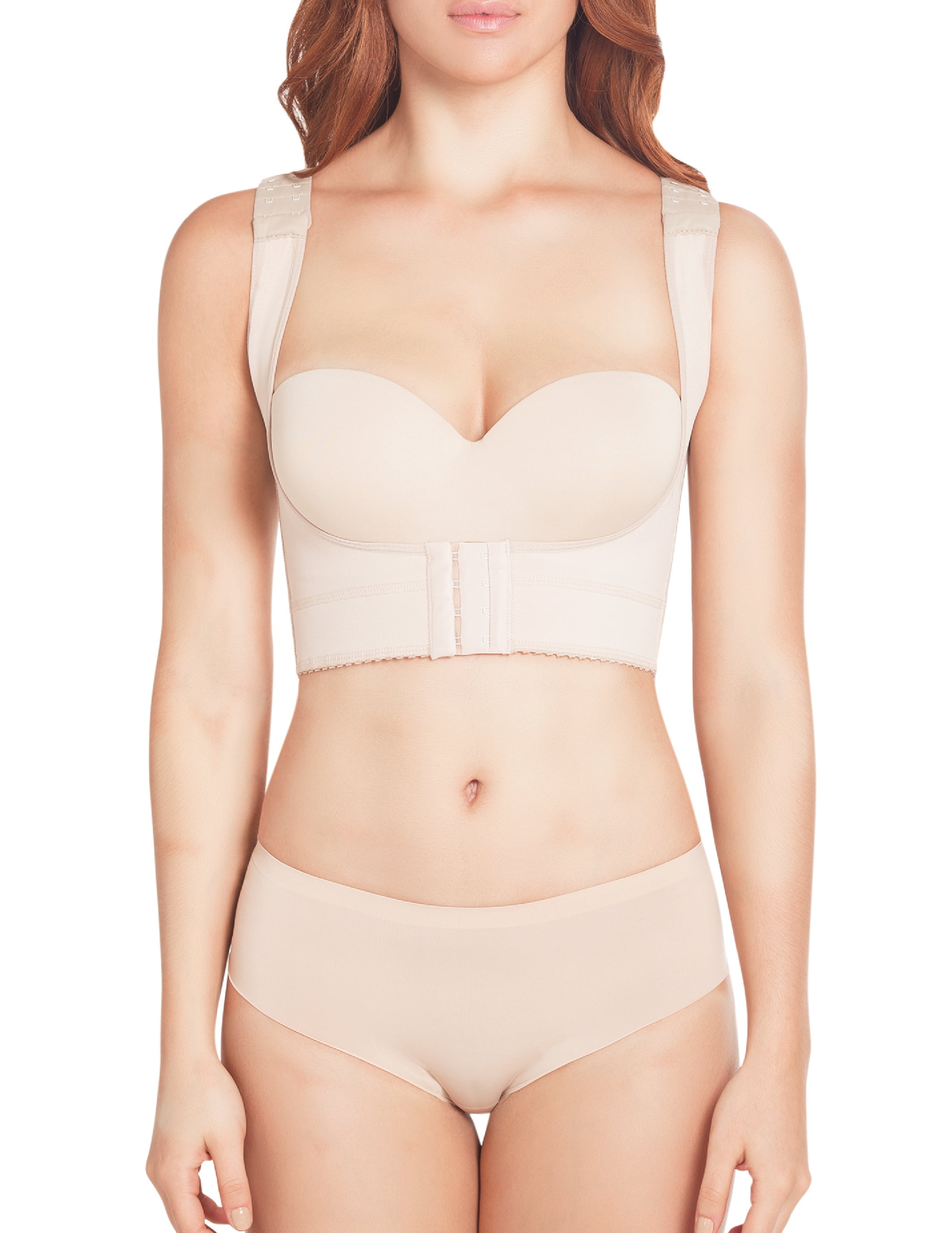 Siluet SilA2010 Fajas Colombianas Posture Corrector Shapewear Top Back  Shaper with Support Bra
