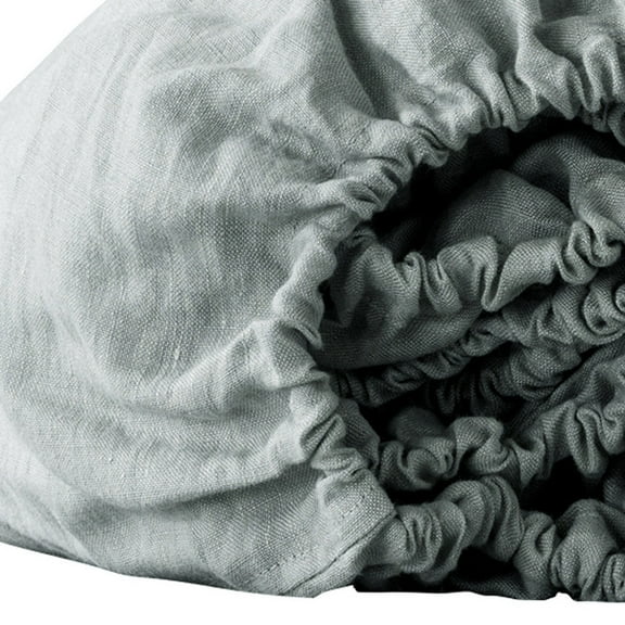 Blue Linen California King Fitted sheet