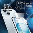 thumbnail image 5 of JETech 5 in 1 Case for iPhone 15 Plus 6.7-Inch with 2-Pack Each Tempered Glass Screen Protector and Camera Lens Protector, Non-Yellowing Shockproof Bumper Phone Cover (Blue), 5 of 7