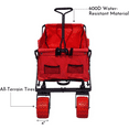 thumbnail image 2 of Impact Canopy Folding Utility Wagon, Collapsible, All Terrain Beach Wagon, Red, 2 of 4