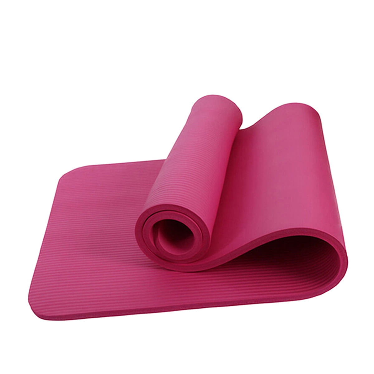 EXHUMKY Foldable Yoga NBR Yoga Mat Carry Strap Blue Color 1Pack