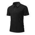 thumbnail image 2 of Men Quick Dry Short Sleeve Golf Polo Shirts Breathable Athletic Collared Work Casual Polo T-Shirts, 2 of 8