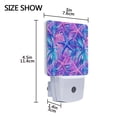 thumbnail image 4 of Yayeee LED Plug in Night Light for The Home with Auto Dusk to Dawn Light Sensors, 2 Pack, Purple Starfish Pattern, 4 of 6