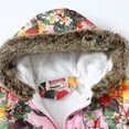 thumbnail image 3 of Gibobby Chamarra niñaNiñas pequeñas Invierno Manga larga Moda Grueso Cálido Con capucha Abajo Abrigo Paraks(Blanco, 4-5 Años), 3 of 5