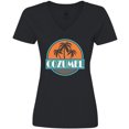 thumbnail image 3 of Inktastic Cozumel Mexico Vacation Cruise Women's V-Neck T-Shirt, 3 of 5