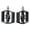 Black Pedalplastic, variant on Mosiee Mountain Bike Pedals Aluminum Alloy Bearing Pedals with Enlarged Plastic Orange Pedalplastic