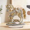 thumbnail image 7 of 2026 Year Of The Horse Acrylic Desktop Ornament With 2D Flat Art Design For Home Office Decoration, 7 of 7