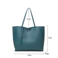 thumbnail image 2 of Sexy Dance Tassel Tote Leather Bag for Women, Ladies Large Capacity Fashion Shoulder Handbag Bag Purses Satchel Messenger Bags for Woman Work Shopping - Navy Blue, 2 of 2