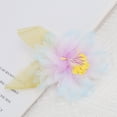 thumbnail image 5 of Ofertas Únicas 1 Pc Clip para el Cabello Patrón de Flores Horquilla Decorativa 3.54" Morado-blanco, 5 of 5