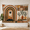 A, variant on XaaKee Tapestry Wall Hanging, Bohemian Abstract Mural Terracotta Archway Motif, High-Quality Polyester Room Tapestry, 60x40Inch