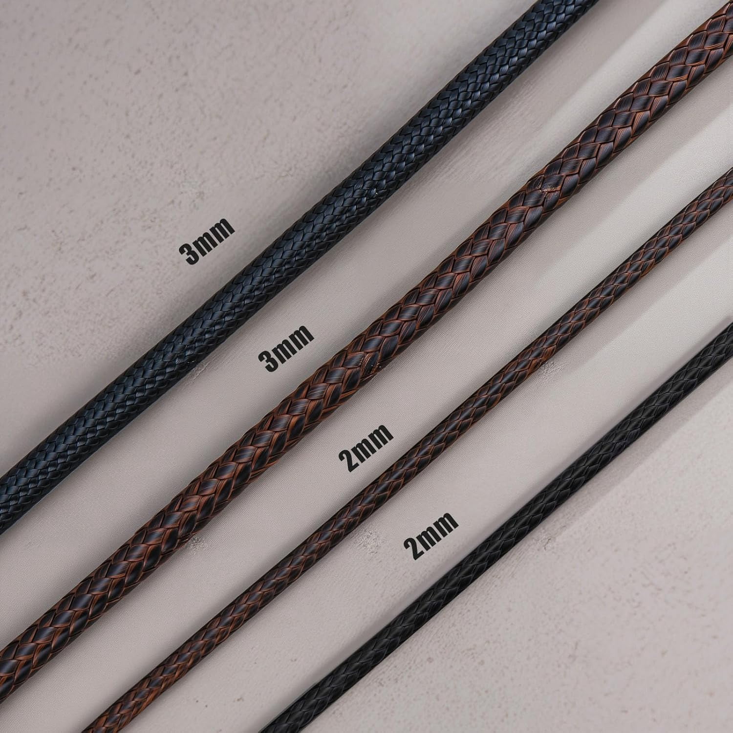 SISGEM Leather Cord Necklace Chain for Women Men with 925 Sterling Silver Lobster Clasp, 2/3mm Black/Brown Leather Necklace Cord 16/18/20/22/24 Inches