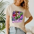 thumbnail image 3 of Retro Jesus Christian He Is Rizzin Shirt, Riding TRex Dinosaur Tee, 3 of 5