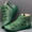 Green, variant on UTTOASFAY Women Casual Flat Leather Boots Retro Lace-Up Boots Side Zipper Plus Shoe Boots Blue 8.5(40)