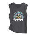 thumbnail image 3 of AOOCHASLIY Mother's Day Women Casual Vest Womens Sleeveless Tank Tops Printing Sleeveless Loose Vest Tops Best Gift for Lover, 3 of 5