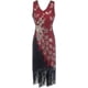 thumbnail image 4 of Vestidos Flapper de los años 20, disfraz de mujer con flecos brillantes, vestido largo de lentejuelas, vestidos sin mangas con borlas, vestido de invitados de boda, 4 of 5