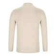 thumbnail image 6 of Miluxas Mens Mock Turtleneck Sweater Long Sleeve Casual Pullover Sweater Slim Fit Basic Knit Tee Beige, 6 of 6