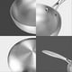 thumbnail image 3 of Stainless Steel 3 Ply Frying Pan Wok Pan Cooking Fried Steak 24cm, 3 of 5