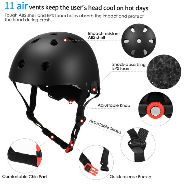 Équipement de Protection, Coussinets Coussinets Ajustables Enfants 1 Ensemble de Casque 7 Coussinets Jinmie et Protège-Poignet Casque Coussinets à Roulettes Poignet 7 1 Coussinets de Casque en 1 Enfants 7 Protège-Poignets à Roulettes Ensemble de Protège-Poignets à Roulettes avec Ajustable