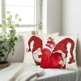 thumbnail image 3 of Valentine’s Day Pillow Covers 18x18 Inch Set of 2 Gnomes Throw Pillow Covers Red Love Heart Holiday Valentine''s Day Decoration Pillows Indoor Outdoor Living Room Bed Sofa Home Decor, 3 of 6